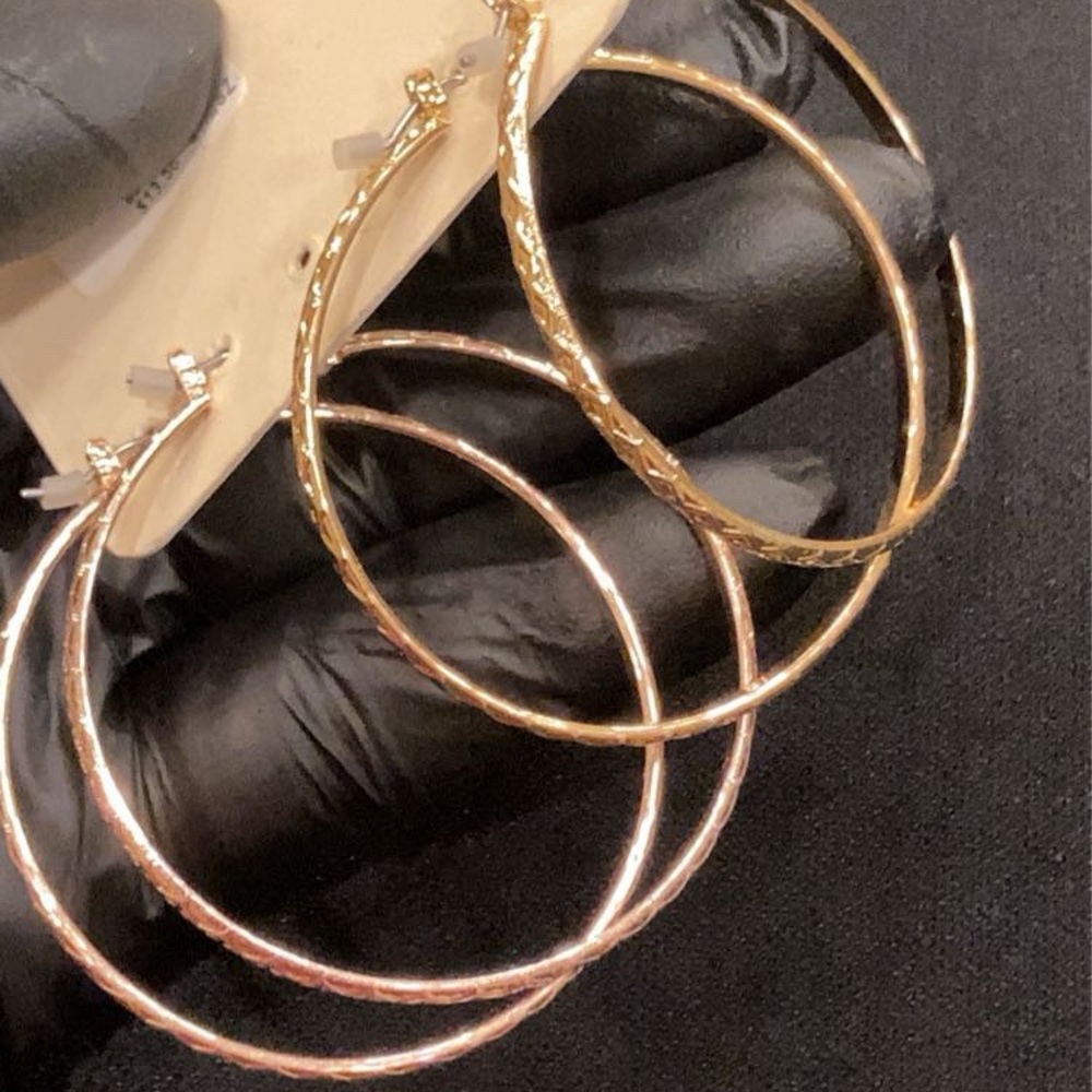 Elegant Gold and Silver Hoop Earrings